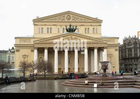 Gebäude des Bolschoi-Theater in Moskau Stockfoto