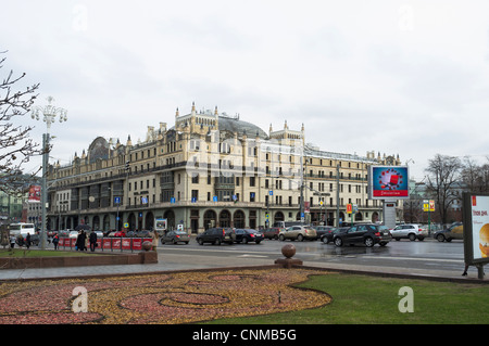 Gebäude der Moskauer Hotel Metropol Stockfoto