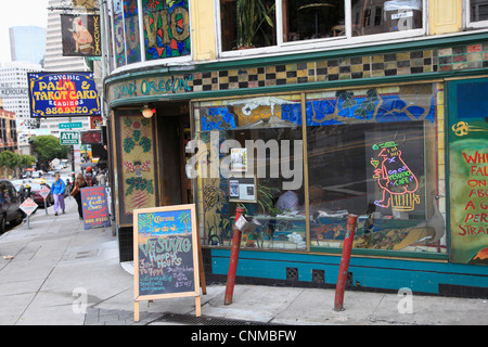 Vesuvio, Bar, Beat Generation rumhängen, North Beach, San Francisco, Kalifornien, Vereinigte Staaten von Amerika, Nordamerika Stockfoto