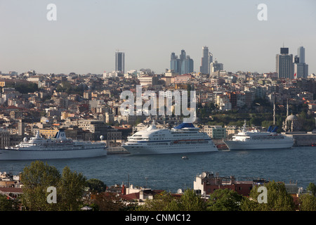 Überblick über den Bosporus, Istanbul, Türkei, Europa Stockfoto