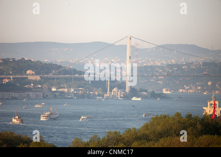 Überblick über den Bosporus, Istanbul, Türkei, Europa Stockfoto