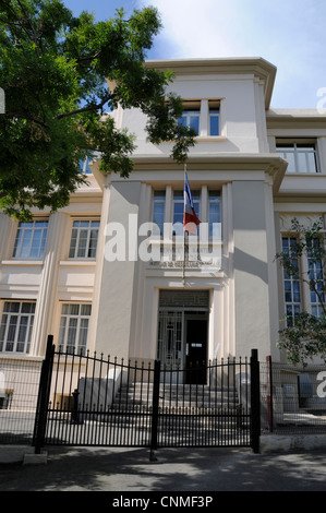 Der französische Kräfte Institute of Tropical Medicine (IMTSSA) befindet sich im Schlosspark Pharo in Marseille, Frankreich Stockfoto