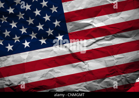 Grunge-Flagge der Vereinigten Staaten von Amerika, ist Bild überlagert trashigen Textur Stockfoto