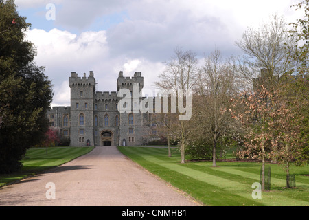 Windsor Castle betrachtet von The Long Walk Stockfoto