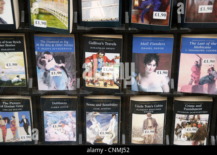 Klassischer Romane in einem Shop-Schaufenster Stockfoto