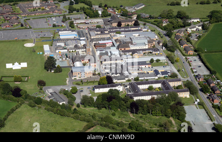 Luftbild des Robert Jones and Agnes Hunt Orthopädischen Krankenhauses in Oswestry, Shropshire, Großbritannien Stockfoto