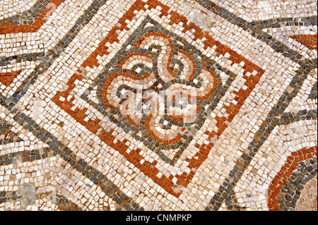 Zweite Jahrhundert römische jüdische Mosaiken aus der Synagoge von Sardes. Sardes archäologische Website, Türkei Stockfoto