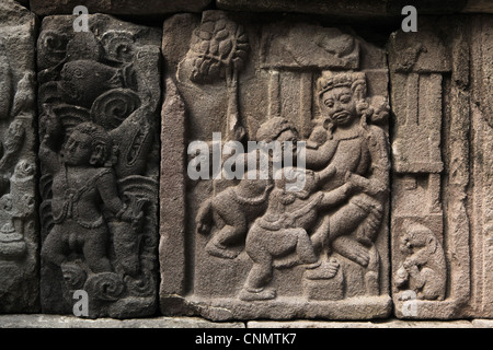 Befreiung von Prambanan-Tempel in der Nähe von Yogyakarta, Java, Indonesien. Stockfoto