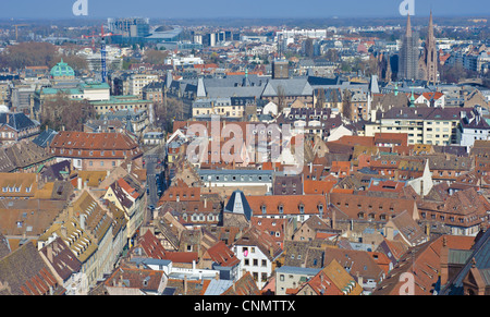 Ansicht von Straßburg Frankreich von der Kathedrale von Notre Dame Stockfoto