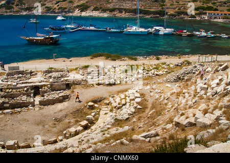 Knidos antike griechische Stadt Ruinen. Datca Halbinsel, Provinz Mugla, Türkei. Stockfoto