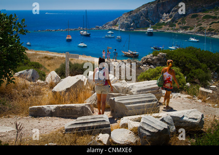 Knidos antike griechische Stadt Ruinen. Datca Halbinsel, Provinz Mugla, Türkei. Stockfoto