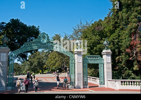 Sather Gate an der University of California, Berkeley Stockfoto