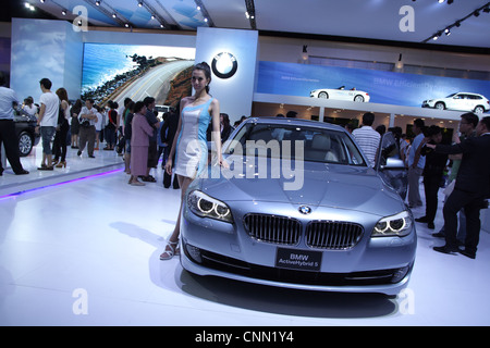 BMW Auto Anzeige auf Thailand Autosalon 2012 Stockfoto