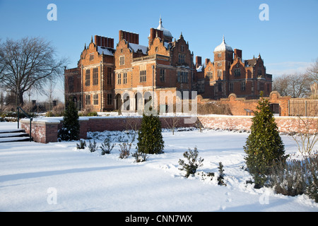 Aston Hall, Birmingham, England im Schnee Stockfoto