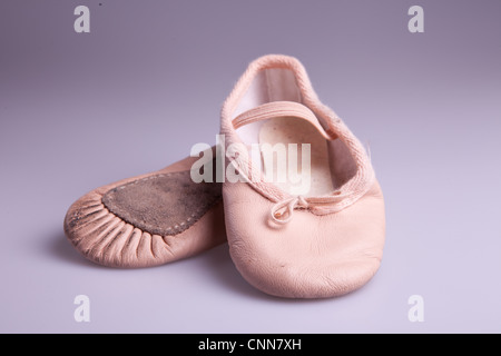 Meine ersten Ballettschuhe Stockfoto