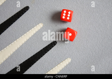 Backgammon Stockfoto