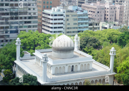 Kowloon Masjid & Islamic Centre, Nathan Road & Haiphong Road, Tsim Sha Tsui, Hongkong, China Stockfoto