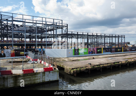 ITV Granada Studios im Bau an der Media City, Salford Quays, UK Stockfoto