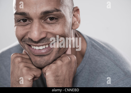 Close-up Portrait des Mannes Stockfoto