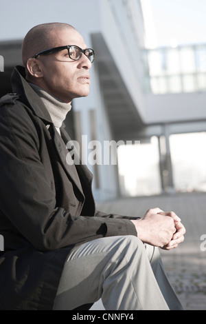 Porträt, Geschäftsmann, Mannheim, Baden-Württemberg, Deutschland Stockfoto