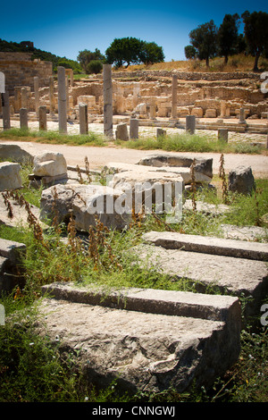 Main Street. Patara Ruinen. Die Provinz Antalya. Mittelmeerküste. Turkei. Stockfoto