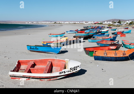 Ansicht der Paternoster-Strand und Ferienhäuser western Cape Südafrika Stockfoto