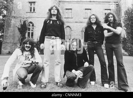 DEEP PURPLE-Promo-Foto von UK-Rock-Gruppe über 1975 Stockfoto