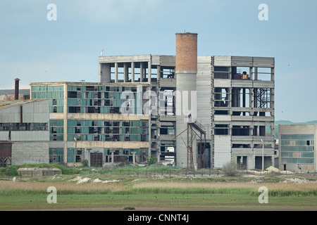 Verlassenen Fabrikgebäude, Vadu, Dobrudscha, Rumänien, kann Stockfoto