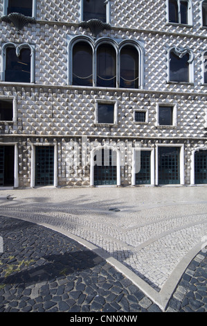 Haus der Rauten-Spikes, Casa Dos Bicos, in Lissabon, Portugal Stockfoto