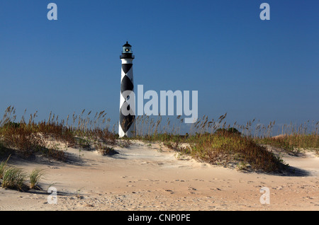 Foto von Cape Lookout Leuchtturm, Outer Banks, North Carolina, USA Stockfoto