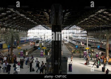 Bahnhof Gare de Lyon, Paris, Frankreich. Stockfoto