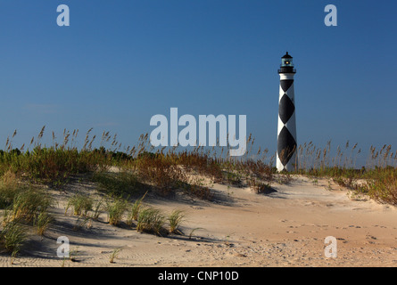 Foto von Cape Lookout Leuchtturm, Outer Banks, North Carolina, USA Stockfoto