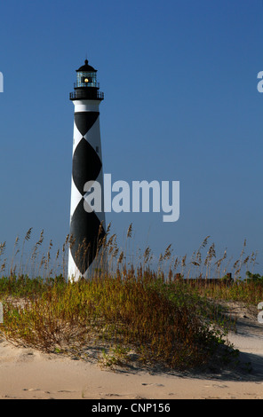 Foto von Cape Lookout Leuchtturm, Outer Banks, North Carolina, USA Stockfoto