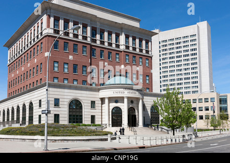 Charles L. Brieant US Federal Building und Gerichtsgebäude (Southern District of New York), befindet sich in White Plains, New York. Stockfoto