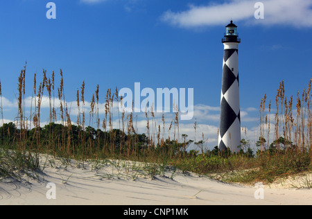 Foto von Cape Lookout Leuchtturm, Outer Banks, North Carolina, USA Stockfoto