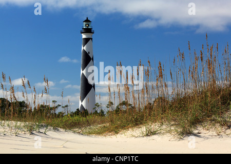 Foto von Cape Lookout Leuchtturm, Outer Banks, North Carolina, USA Stockfoto