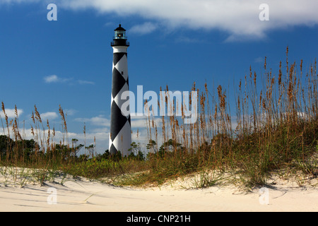 Foto von Cape Lookout Leuchtturm, Outer Banks, North Carolina, USA Stockfoto