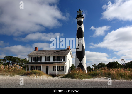 Foto von Cape Lookout Leuchtturm, Outer Banks, North Carolina, USA Stockfoto