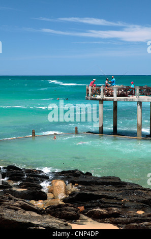 Angeln am Victoria Bay, Western Cape, Südafrika Stockfoto