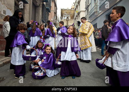 Semana Santa (Karwoche) Malaga, Andalusien, Spanien Stockfoto