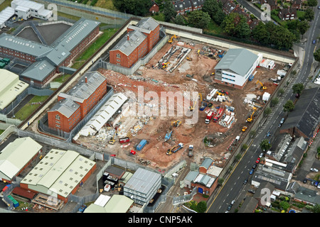 Luftbild des neuen Gefängnisbaus in HMP Nottingham Stockfoto