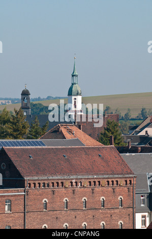 Skyline von Rochlitz, Deutschland. Stockfoto