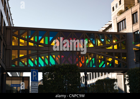 Fußgängerweg Leipzig, Deutschland. Stockfoto