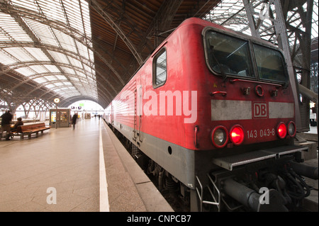 Leipzig Hauptbahnhof Leipzig, Deutschland. Stockfoto