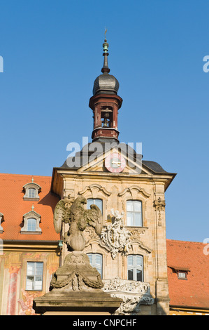 Altes Rathaus (Ehemaliges Rathaus) Bamberg, Deutschland. Stockfoto