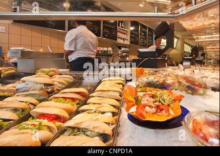 Deli in Passau, Deutschland. Stockfoto