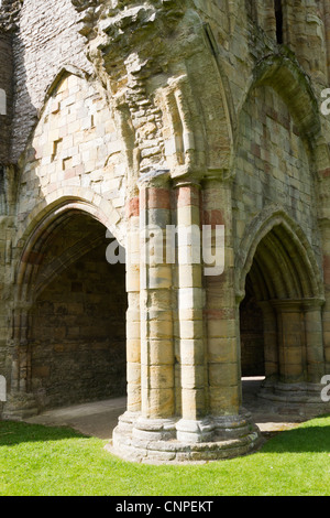 Das Priorat Ruinen in Much Wenlock heute von English Heritage verwaltet Stockfoto