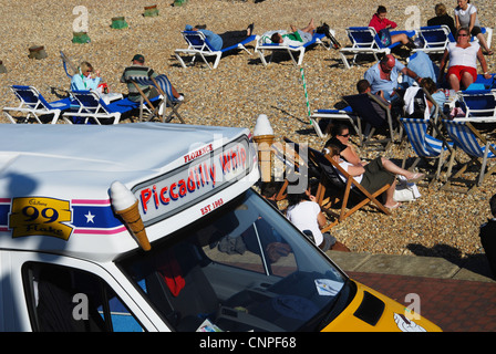 Eastbourne Strand Vereinigtes Königreich Stockfoto