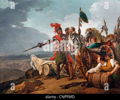 Henry IV König von Navarra und Frankreich bringen Lebensmittel in Paris 1783 François-André Vincent 1746-1816 Frankreich Stockfoto