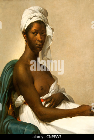 Portrait d ' une Femme Noire - Porträt einer schwarzen Frau 1800 von Marie-Guillemine Benoist 1768-1826 Frankreich Französisch Stockfoto